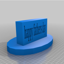 Babalar Günü 3D Baskı STL Sadece
