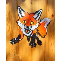 Cadılar Bayramı Korkutucu Tilki Pencere Dekorasyonu