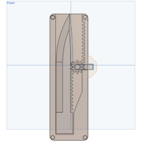 Dişli OTF RAP Bıçak Rafı ve Dişli