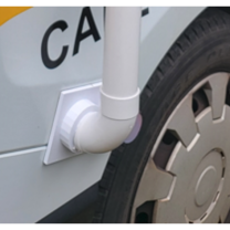 Ecto Mavi Boru Kolları 55mm Portlarla