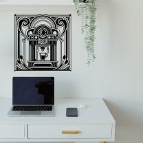 Art Nouveau Kahve Makinesi Duvar veya Masa Dekorasyonu