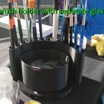Ayrı Camlı Fırça Tutucu
