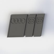 AUDI S6 A6 C4 1994 – 1997 Ön amblem 4A5853736C2ZZ