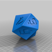 Alternatif D10 RPG DnD Zar 3D Baskı