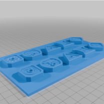 D D Çikolata İçin Para Kalıbı