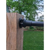 Dış Mekan Perde Çubuğu Tutucu 1 inç PVC Boru İçin Ayarlanabilir Açı