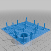 Altında Çakıl Filtre Izgarası 3D Baskı