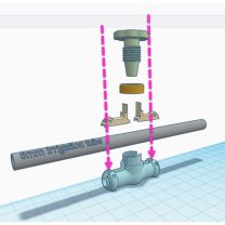 Sahte Ama Fonksiyonel Bahçe Sulama Vanası