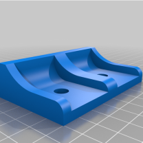 Game Rig Montajları PC Kasa ve Güç Şeridi için Altında Raf 3D Baskı