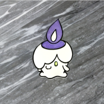 Sevimli Litwick Pokemon Chibi Buzdolabı Magneti