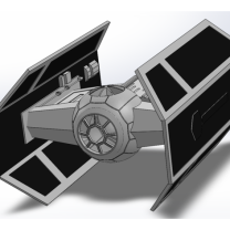 DARTH VADER S TIE FIGHTER 3D BASKI