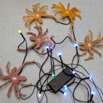 Yüz Sarıcı Cadılar Bayramı Pil LED Kapağı