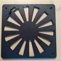 120mm Fan Izgara Kayar Kapağı 3D Baskı