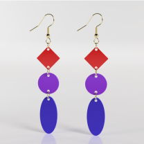 Geometrik Tasarım Küpe