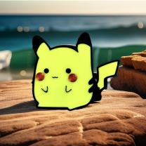 Sevimli Pikachu Chibi Pokemon Buzdolabı Magneti Anahtarlık