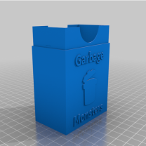 Çöp Canavarı Kart Kutusu 3D Baskı