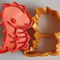 Sevimli Dino Kurabiye Kesici ve Damga