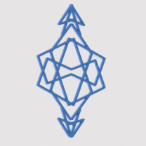 Crimson Diamond Charm Dekor