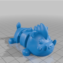 Flexi Yaban Domuzu Yatar Anahtarlık Tek Renk