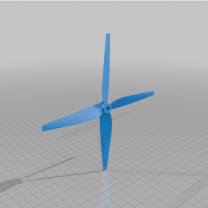 Dört Bıçaklı Pervane 3D Baskı