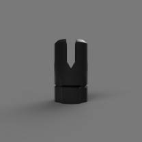 Dört Dişli Alev Kapatıcı M14x1 Negatif 3D Baskı