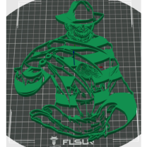 Freddy Krueger Kesimi Gölge Yansıtma Gobo 3 3D Baskı