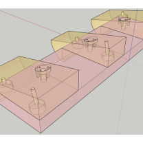 Açı Duvarları için Perde Rayı Adaptörü 3D Baskı